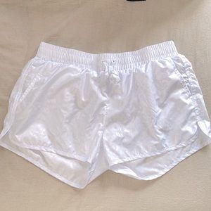 Discontinued White Leopard Zyia Bomber shorts